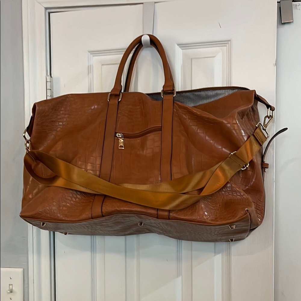 Brown Leather Travel Bag